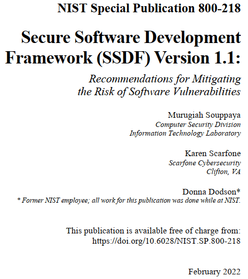 NIST SP 800-218 Recomendaciones de seguridad en el Desarrollo de Software